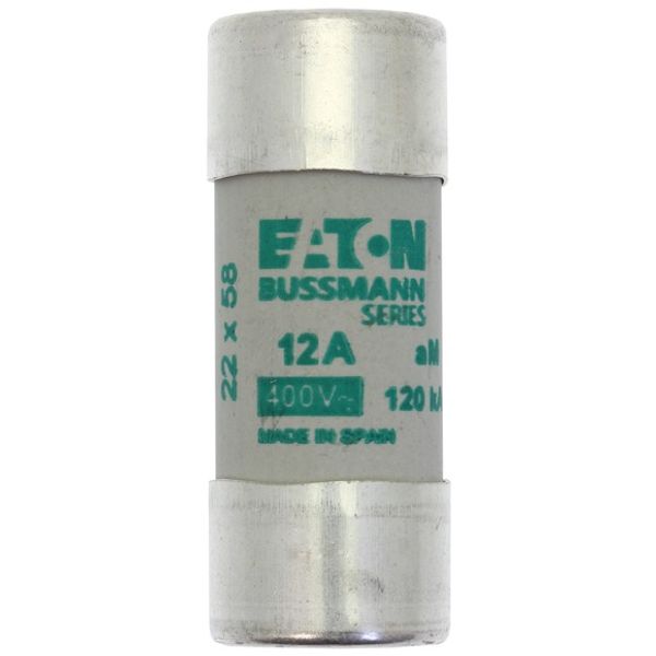 Fuse-link, LV, 12 A, AC 690 V, 22 x 58 mm, aM, IEC image 2