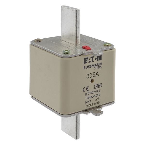 Fuse-link, low voltage, 355 A, AC 500 V, NH3, aM, IEC, dual indicator image 13