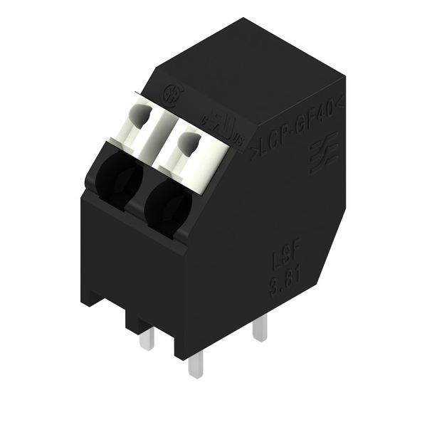 PCB terminal, 3.81 mm, Number of poles: 2, Conductor outlet direction: image 3