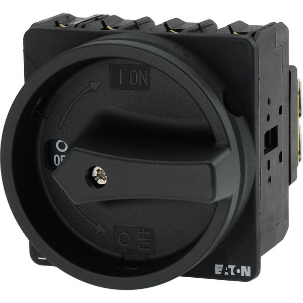 Main switch, P3, 63 A, flush mounting, 3 pole + N, STOP function, With black rotary handle and locking ring, Lockable in the 0 (Off) position image 10