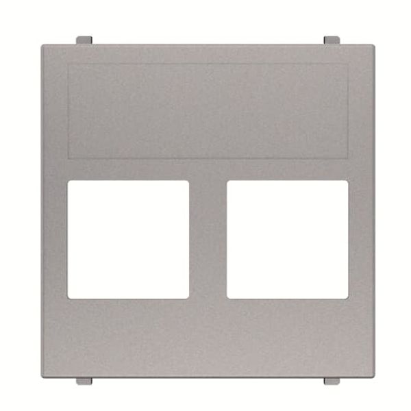 N2216.2 PL Cover plate Data connection Silver - Zenit image 1