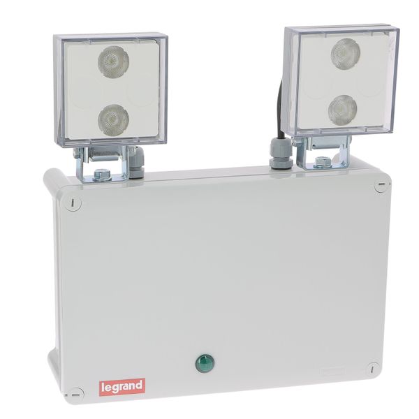 TWIN LEDS SPOTLIGHT EMERGENCY LIGHTING UNIT NON MAINTAINED 1500LM 1H STANDARD image 1