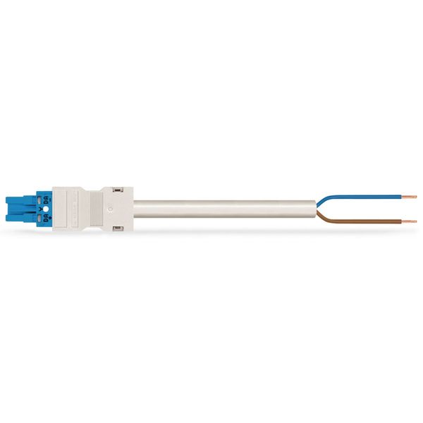 pre-assembled connecting cable Eca Plug/open-ended white image 1