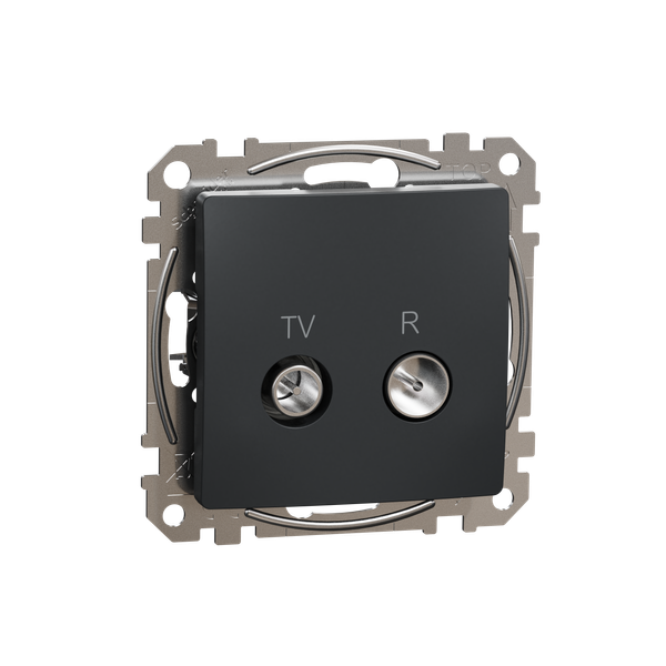 TV/R Socket intermediate 10db, Sedna, Anthracite image 5