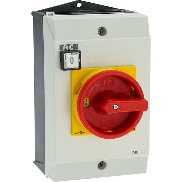 SUVA safety switches, T3, 32 A, surface mounting, 2 N/O, 2 N/C, Emergency switching off function, with warning label „safety switch”, Indicator light image 34
