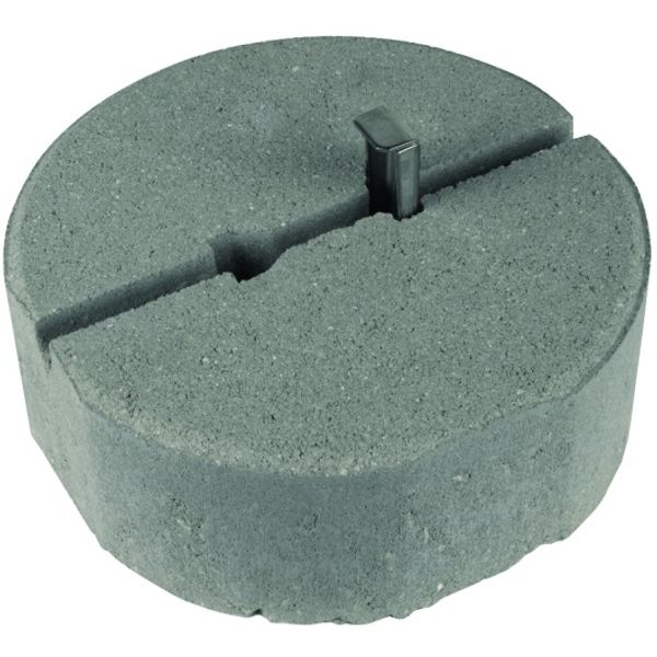 Concrete base C45/55 8.5kg f. wedge mount. D 240mm H 90mm air-term. ro image 1