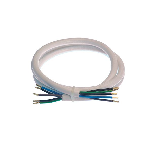 'Cord for grills or ovens 1,5m H05VV-F 5G2,5 white both cable ends with 50m stripped sheath' image 1