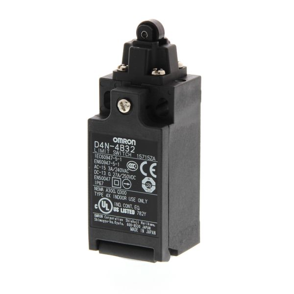 Safety Limit switch, D4N, M20 (1 conduit), 2NC/1NO (MBB contact/slow-a image 3