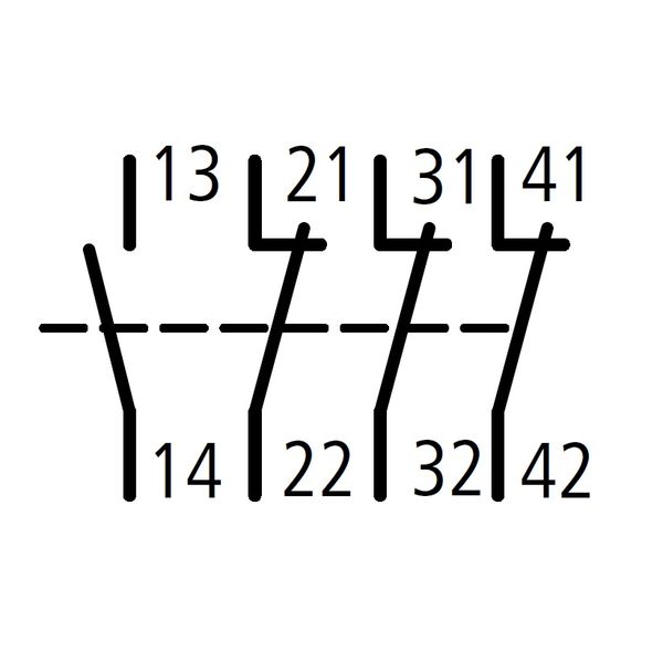 Auxiliary contact for contacter size 2-3, 1 NO 3 NC image 2