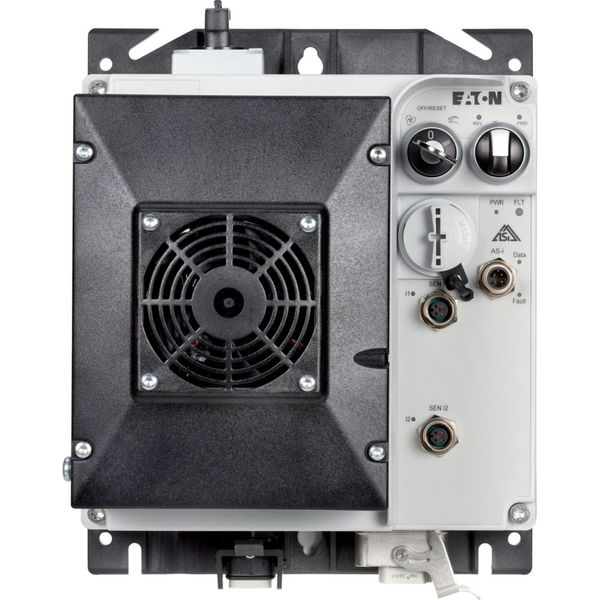 Speed controller, 8.5 A, 4 kW, Sensor input 4, 400/480 V AC, AS-Interface®, S-7.4 for 31 modules, HAN Q5, with manual override switch, with fan image 15