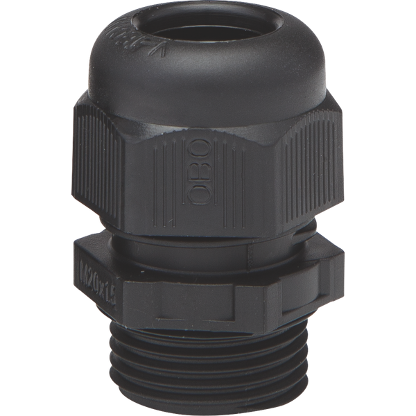 Splashproof M20 cable gland, black image 2