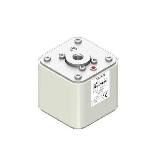 Fuse-link, high speed, 1000 A, AC 1000 V, Size 3, 76 x 76 x 75 mm, aR, IEC, single indicator image 9