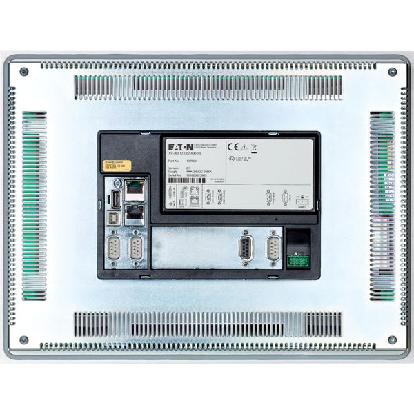 Single touch display, 12-inch display, 24 VDC, 800 x 600 px, 2x Ethernet, 1x RS232, 1x RS485, 1x CAN, 1x DP, PLC function can be fitted by user image 28