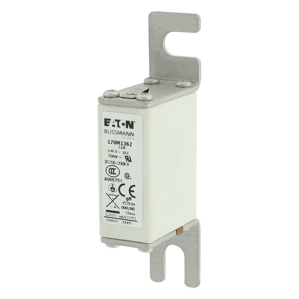 Fuse-link, high speed, 32 A, AC 690 V, DIN 000, 21 x 40 x 100 mm, gR, DIN, IEC, single indicator image 6