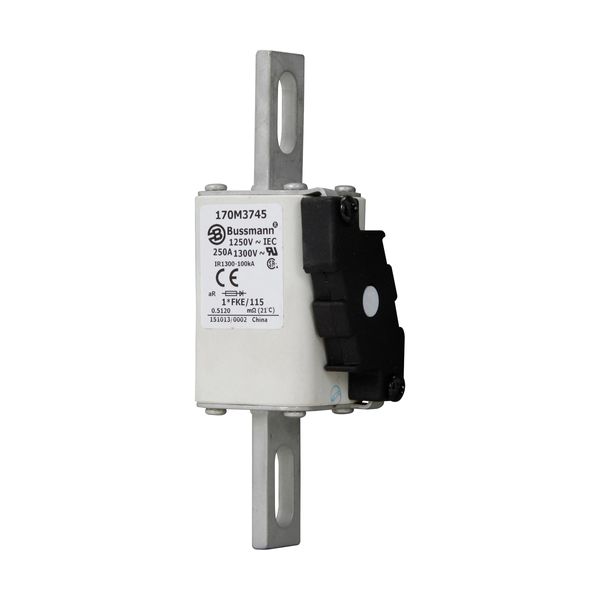 Fuse-link, high speed, 250 A, AC 1250 V, compact size 1, 45 x 59 x 156 mm, aR, IEC, UL, single indicator image 3