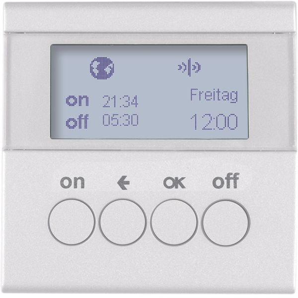KNX radio timer quicklink, display, S.1/B.3/B.7, p. white glossy image 1