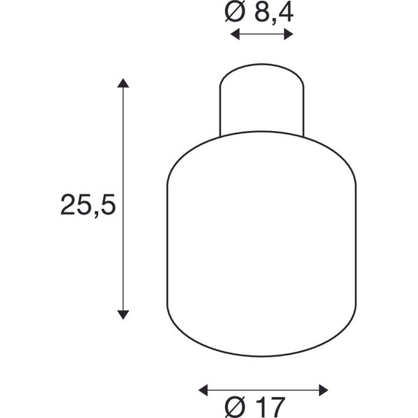 OVALISK CL 7,5W 3000/4000K 230V IP65 anthracite image 1