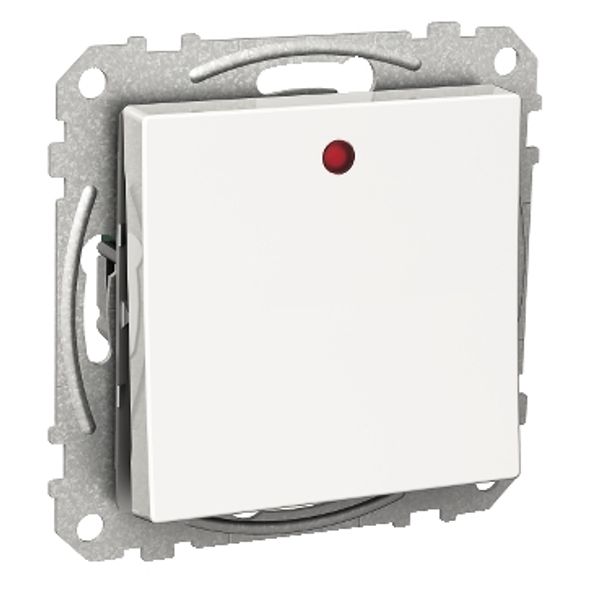Exxact rocker switch 2-way with lamp screwless white image 2