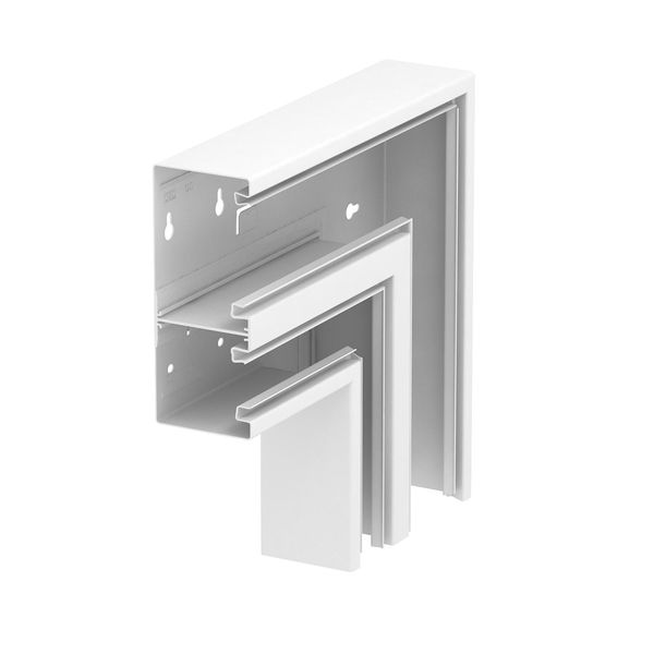 GS-DFF70170RW  Flat corner, for Rapid 80 channel, 70x170mm, pure white Steel image 1