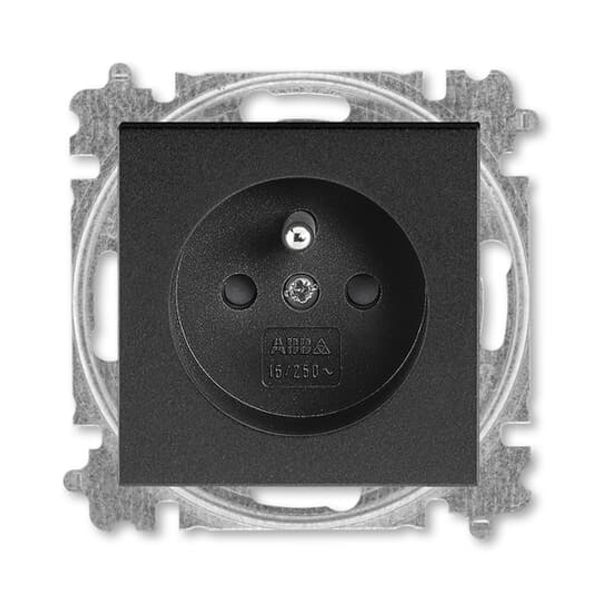 5519H-A02557 63 Single socket outlet , shuttered image 1