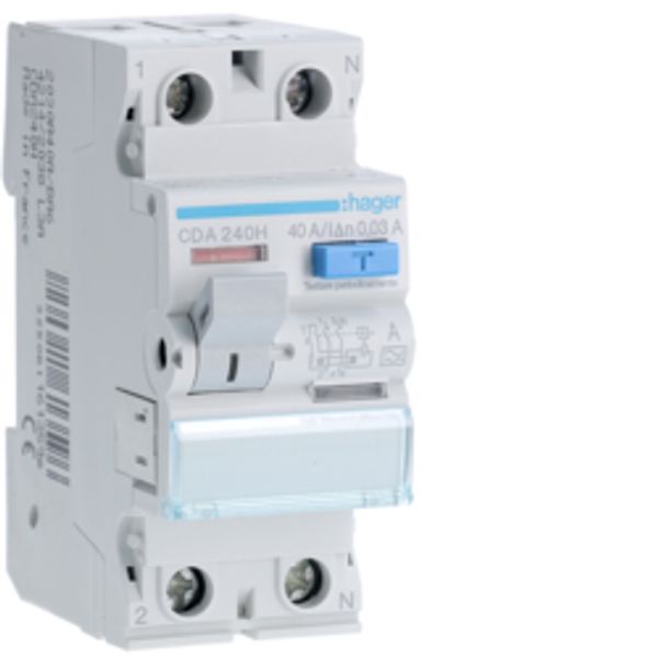 LEAKAGE RELAY TYPE A 30mA 2X40A image 1
