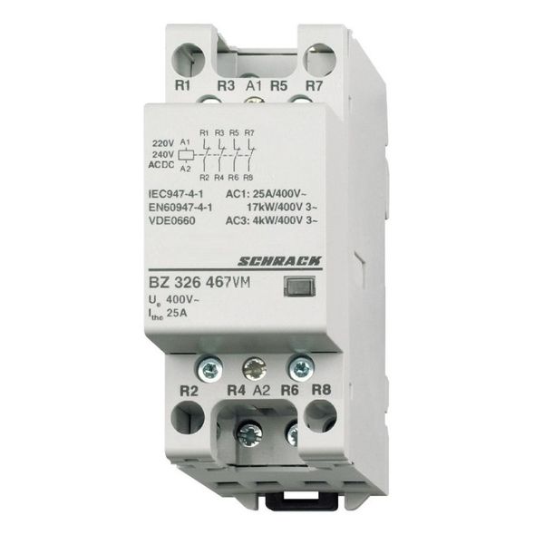 Modular contactor 25A, 4 NC, 230VACDC, 2MW image 1