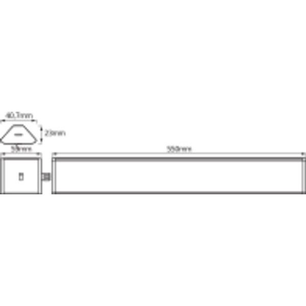 Cabinet LED Corner 550mm Two Light image 4