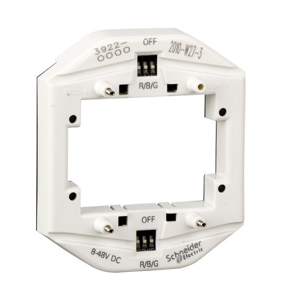 LED light. mod. f. double switch/pbutton as indicator light, 8-32 V, multicolour image 3