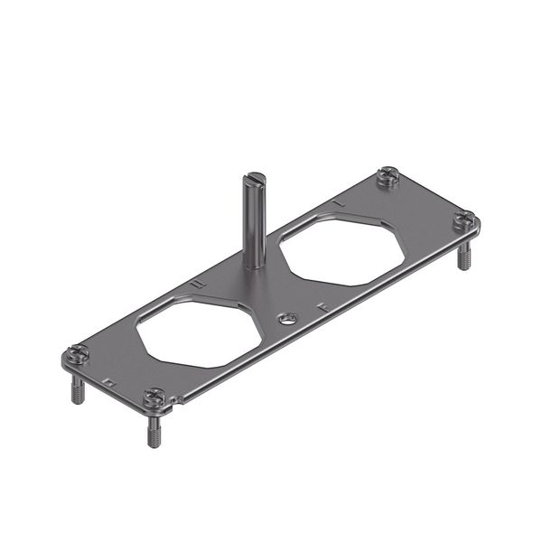 Mounting frame for industrial connector, Series: HighPower, Size: 8, N image 2