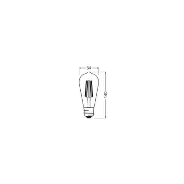 LED CLASSIC EDISON ENERGY EFFICIENCY A S 3.8W 830 Clear E27 image 8