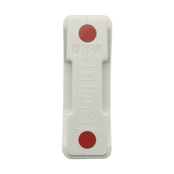 Fuse-holder, LV, 20 A, AC 690 V, BS88/A1, 1P, BS, back stud connected, white image 18