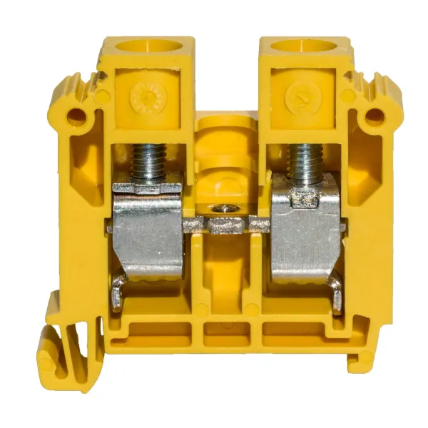 Rail-mounted screw terminal block ZSG1-16.0z yellow image 1