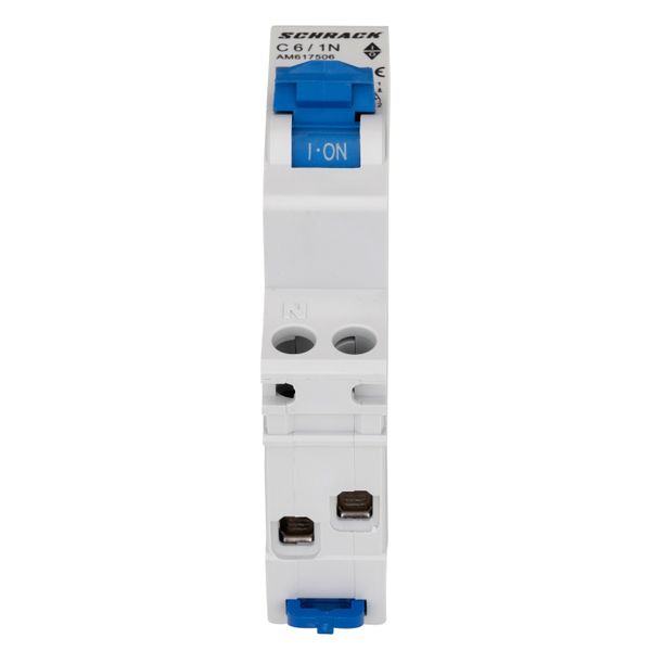 Miniature Circuit Breaker (MCB) AMPARO 6kA, C 6A, 1+N, 1MW image 2