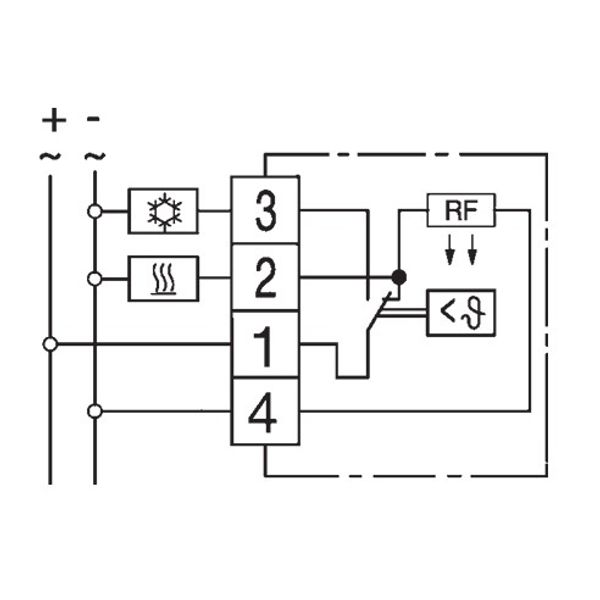 Room controller, 5...60C, UC 24V, 1CO, 1/1 A image 4