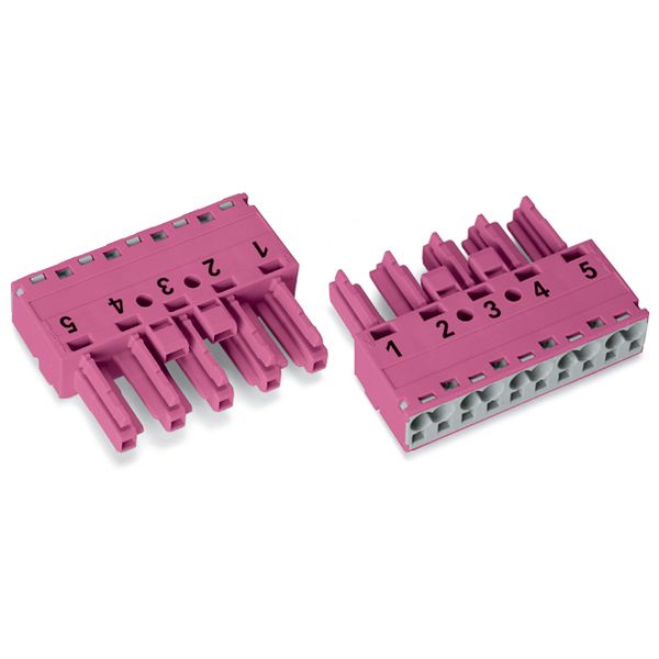 Socket 5-pole Cod. B pink image 2