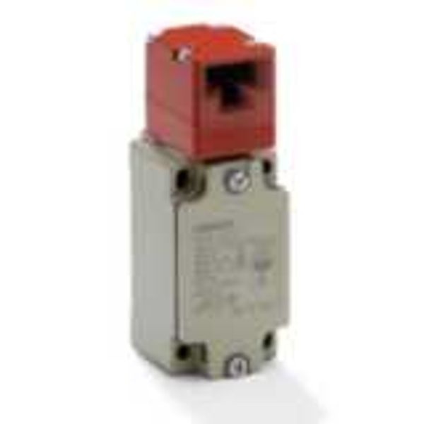 Safety-door switch, Metal, Tongue operated, M20 (1 conduit), 1NC/1NO ( image 1