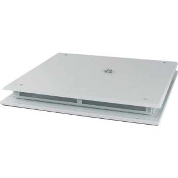 Top plate, ventilated, W=1000mm, IP42, grey image 2