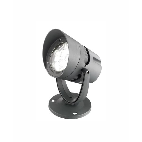 Aluminium Dark Gray & Glass LED 18 Watt 1440Lm 3000K 100-240 Volt 50Hz Beam Angle 48o IP65 W: 19.5 L: 13 H: 20-29 cm image 1