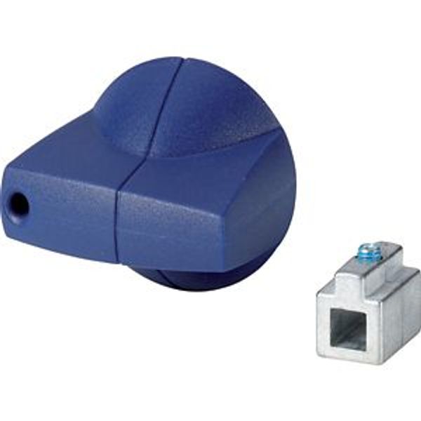 Rotary handle, 6mm, direct mounting, blue image 2