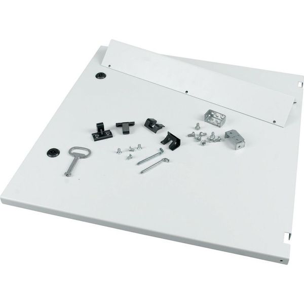 Door for fixed compartment for motor control center, below, ventilated, H=600mm, IP31, grey image 4