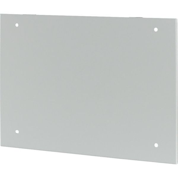 Section wide cover, closed, HxW=550x500mm, IP55, grey image 3