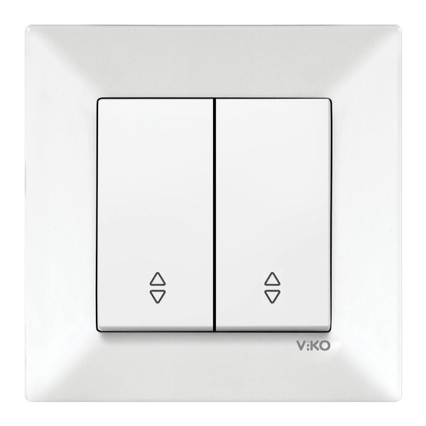 Meridian White (Quick Connection) Two Gang Switch-Two Way Switch image 1