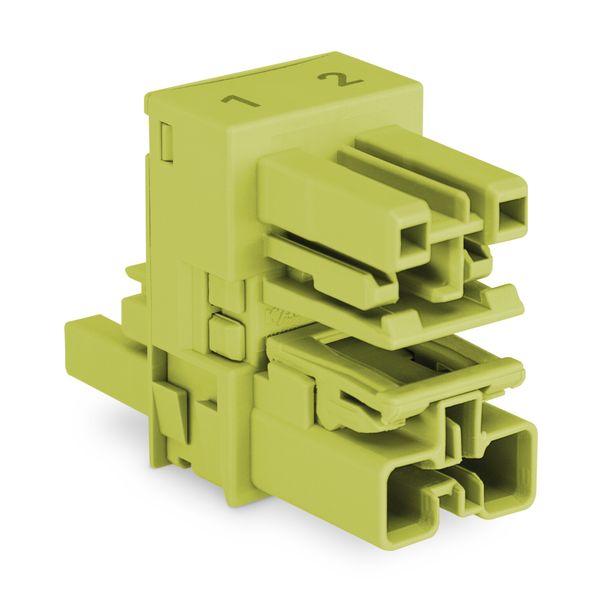 h-distribution connector 2-pole Cod. B light green image 1