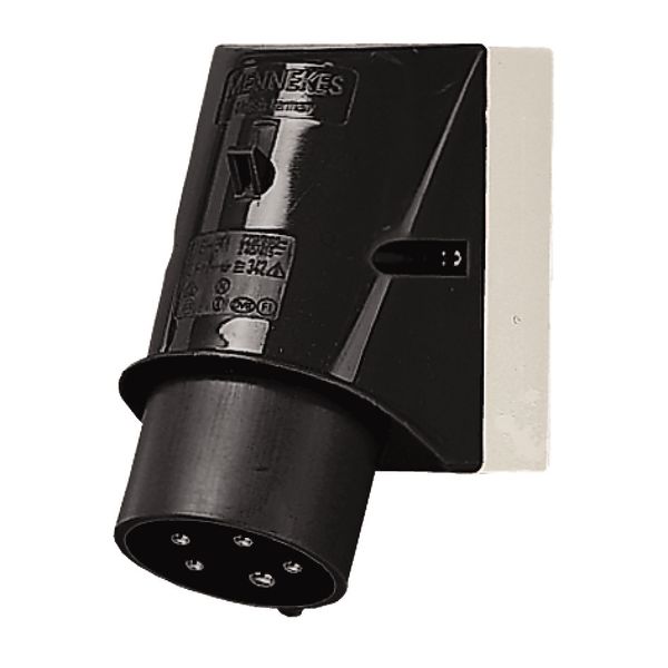 Wall mounted inlet, 32A5p7h500V, IP44 image 1