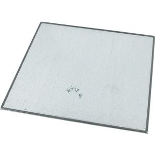 Bottom-/top plate, closed, for WxD = 650 x 500mm, IP55, grey image 4