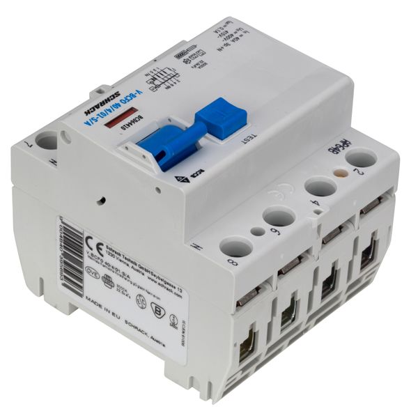 Residual current circuit breaker 40A, 4-p, 100mA,type S,A image 8