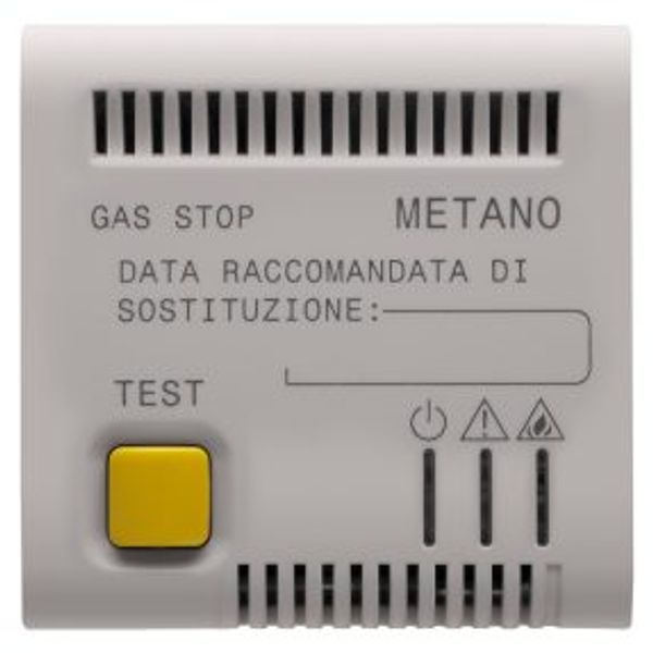 METHANE GAS DETECTOR - 12V ac/dc - 2 MODULES - NATURAL SATIN BEIGE - CHORUSMART image 1