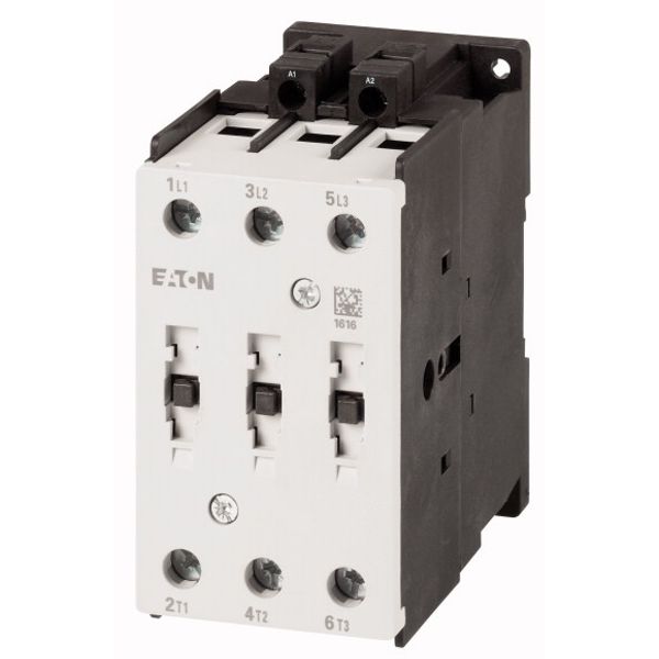 Contactor, 3 pole, 380 V 400 V: 18.5 kW, 24 V DC, DC operation, Screw terminals image 1