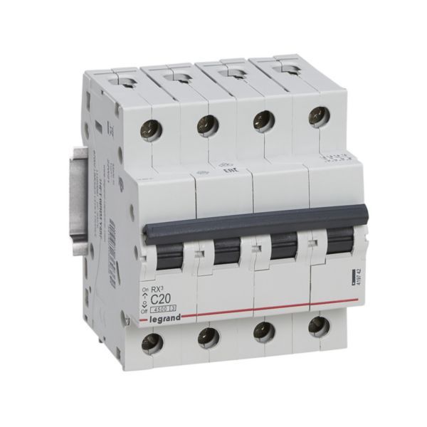 RX³ 4500A 4P 20A curve C circuit breaker image 1