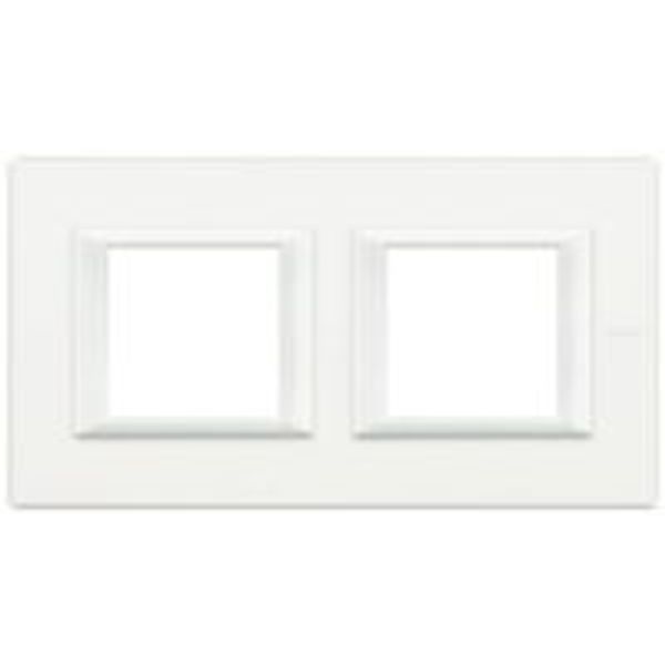 AXOLUTE - COVER PLATE 2X2P 57MM AXOLUTE WHITE image 1